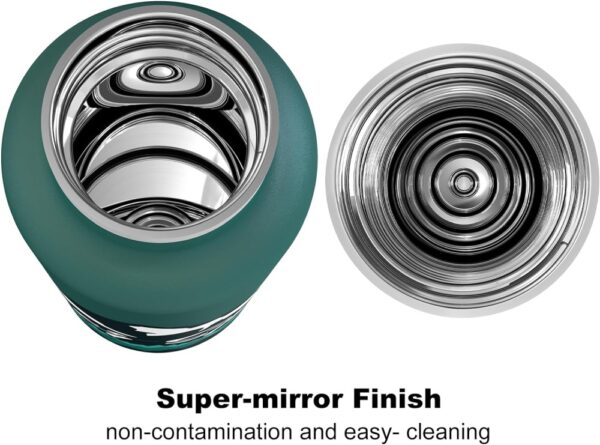 Super Sparrow Ultra-light Insulated Stainless Steel Water Bottle With Straw Lid 750ml Blue Green - Image 2