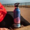 Super Sparrow Ultra-light Insulated Stainless Steel Water Bottle With Straw Lid 750ml Starry Purple - Image 5