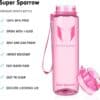 Super Sparrow Tritan Sports Bottle 1000ml Pink Gloss - Image 2