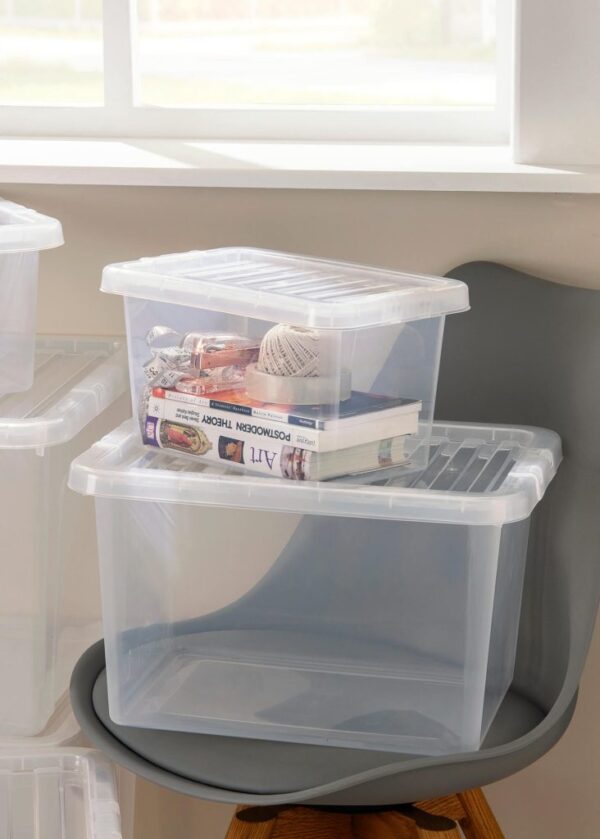 Crystal 7Ltr Plastic Storage Box with Lid - Image 2