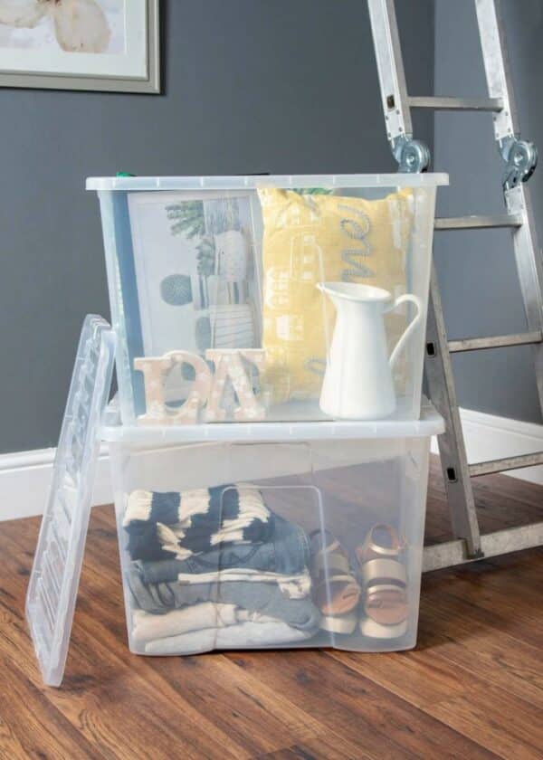 Crystal 80Ltr Plastic Storage Box  with Lid - Image 2