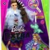 Barbie® Extra Doll #9 in Blue Ruffled Jacket with Pet Crocodile