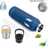 Vacuum Insulated Stainless Steel Water Bottle 620ml Cobalt Blue - Image 3