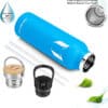 Vacuum Insulated Stainless Steel Water Bottle 750ml  Sky Blue - Image 3