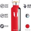 Vacuum Insulated Stainless Steel Water Bottle 750ml Lava - Image 2