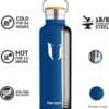 Vacuum Insulated Stainless Steel Water Bottle 620ml Cobalt Blue - Image 2