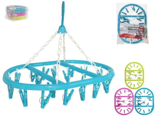 Clothes Hanger With 20 Pegs
