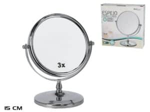 Round Magnifying Mirror on stand 15cm