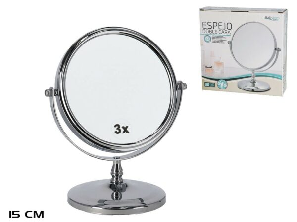 Round Magnifying Mirror on stand 15cm