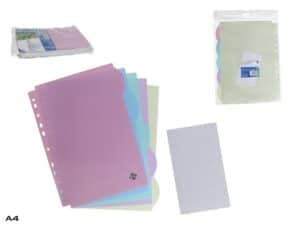 A4 Plastic Dividers X5