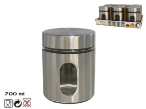 Stainless Steel Glass Jar 700ml