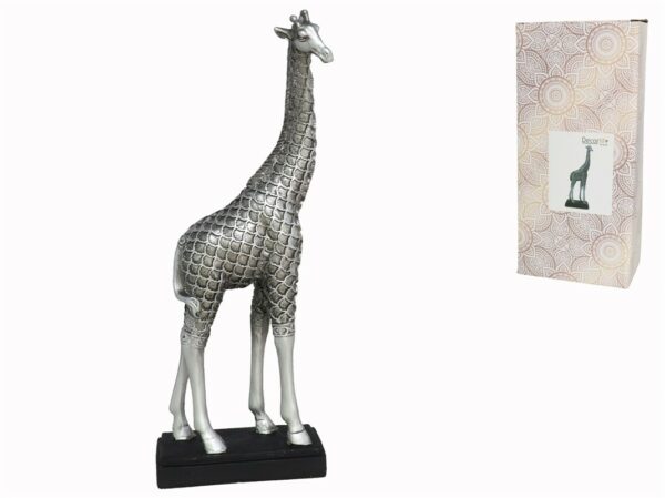 Giraffe Silver Ornament