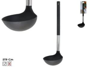 Cooking Ladle Black Steel Togo 29x8,5cm