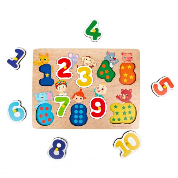 Cocomelon 3 Pack Wooden Peg Boards - Image 2