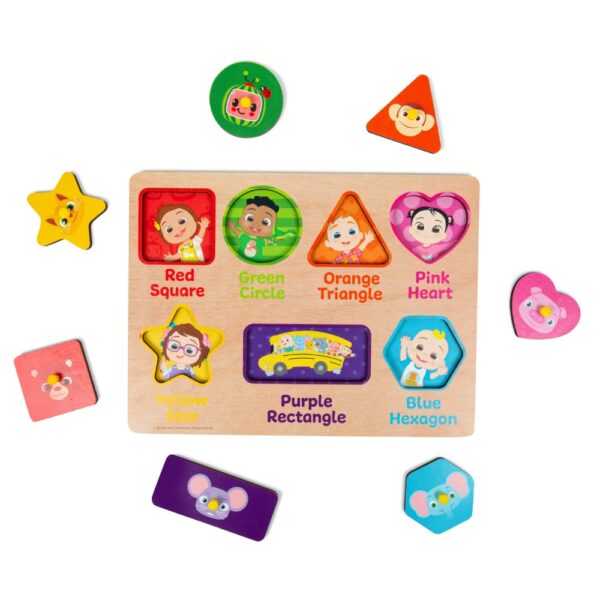 Cocomelon 3 Pack Wooden Peg Boards - Image 4