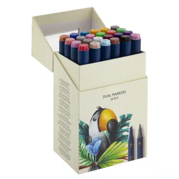 24 Pack Round Dual Markers - Image 3