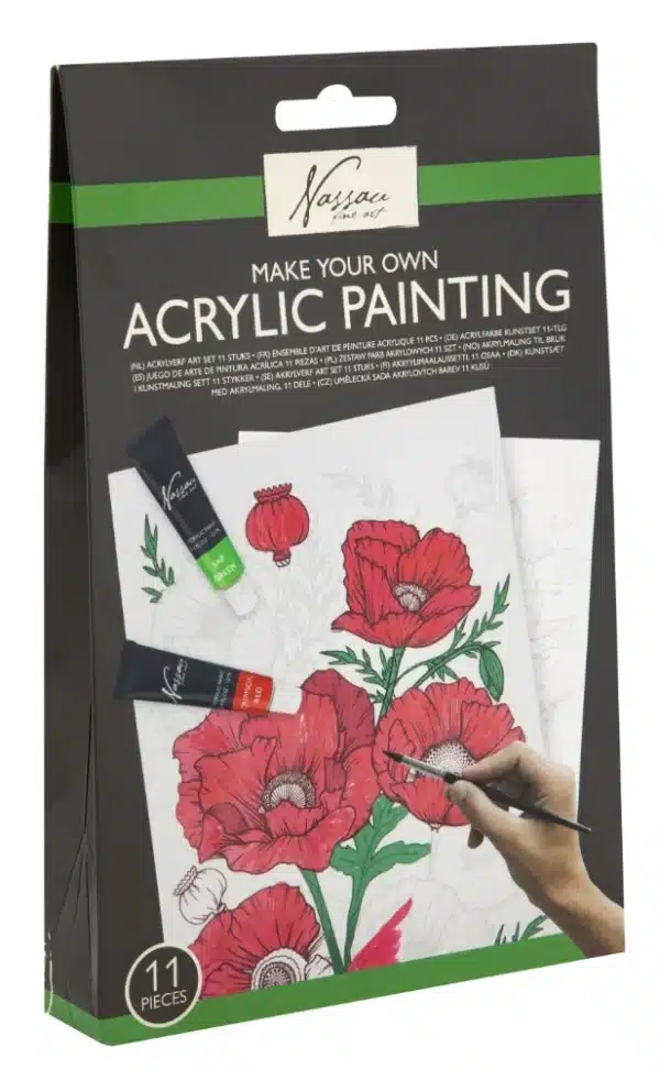 Acrylic And Watercolour 11 Piece Paint Art Set - Image 5