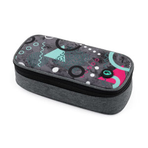 Bagmaster Pencil case Porto 22A Grey/Pink/Turquoise