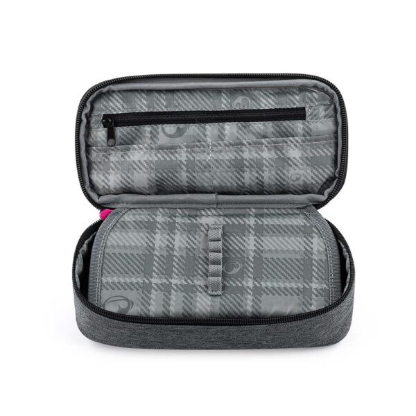 Bagmaster Pencil case Porto 22A Grey/Pink/Turquoise - Image 4