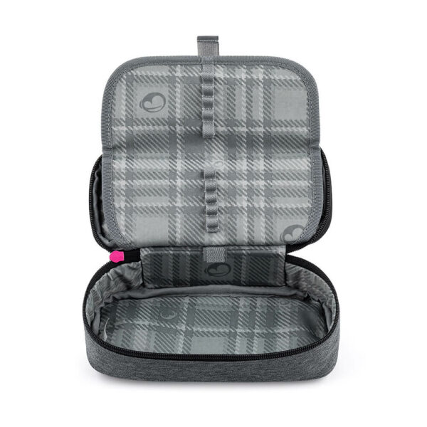 Bagmaster Pencil case Porto 22A Grey/Pink/Turquoise - Image 6
