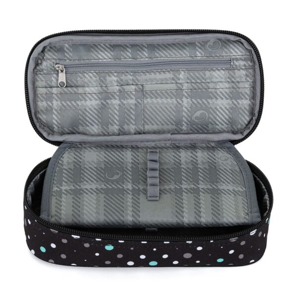 Bagmaster Pencil Case Supernova 23A Black/White/Cyan - Image 4