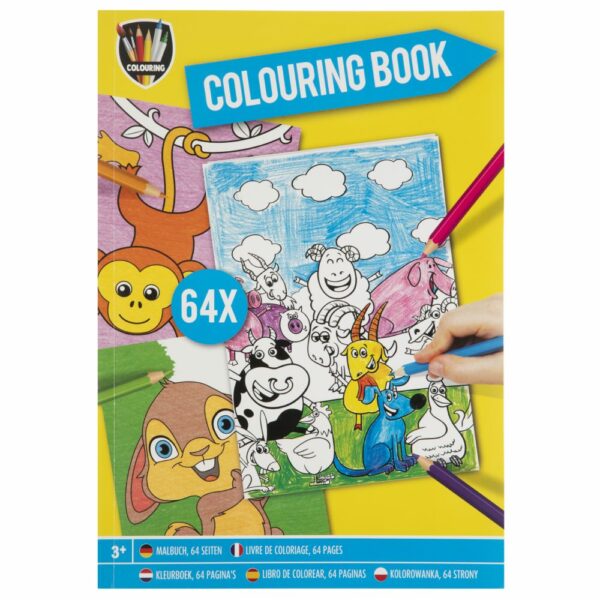 Colouring Book A4 64 Pages, 3 Assorted Designs - Image 4