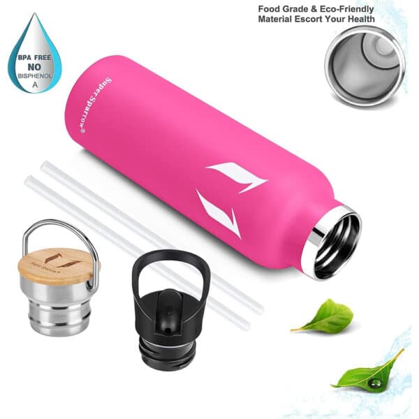 Super Sparrow Vacuum Insulated Stainless Steel Water Bottle 750ml Lavander - Image 3