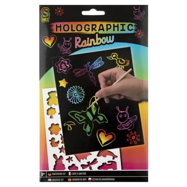 A5 Glitter/Rainbow Scratch Art Kit, - Image 5