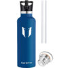 Super Sparrow Vacuum Insulated Stainless Steel Water Bottle 1000ml Blueberry