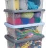 Wham®box Set Of 4 - Box & Lid 3.5L Clear/Assorted - Image 5