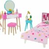 Barbie - Doll and Bedroom Playset, Barbie Furniture and 20+ Storytelling Accessories Including Robe and Kitten - Image 3