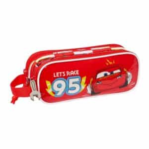 Double Compartment Pencil Case Cars Let's Race