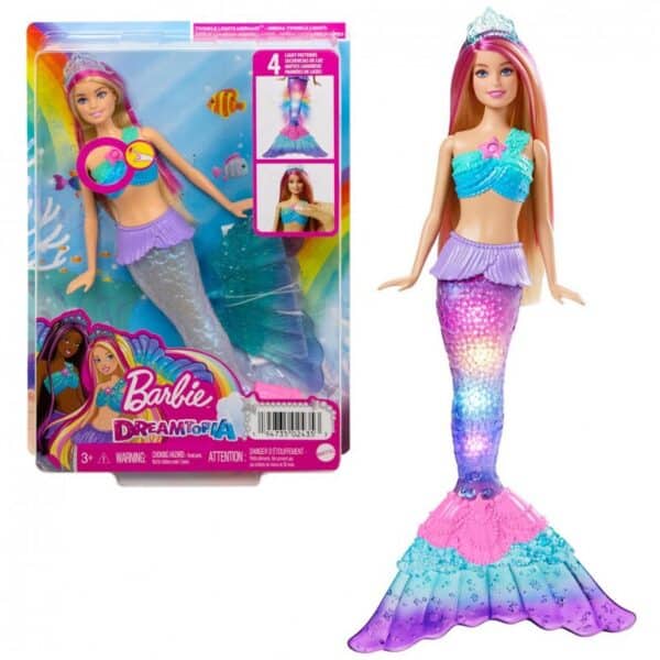 Barbie Doll Siren Magic Lights