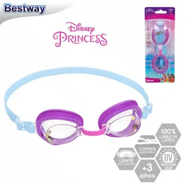 Bestway Disney Princess Swimming Goggles Child- 3-6 Years