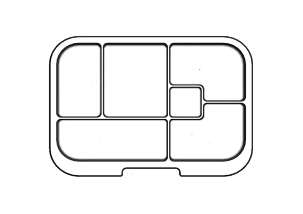 Munchbox Maxi 6 Clear Tray