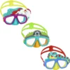 Bestway Swimming Goggles | Swim Goggles for Kids 3+, No Leaking UV Protection and Adjustable Strap, Aqua Pals, 3 Assorted Colours
