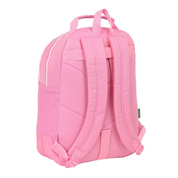 Benetton Double Backpack " Flamingo Pink" - Image 2