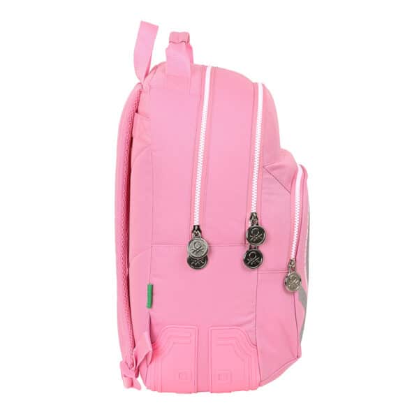 Benetton Double Backpack " Flamingo Pink" - Image 4