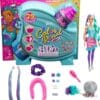 Barbie Color Reveal Doll, Glittery Purple with 25 Hairstyling & Party-Themed Surprises Including 10 Plug-In Hair Pieces