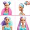 Barbie Color Reveal Doll, Glittery Purple with 25 Hairstyling & Party-Themed Surprises Including 10 Plug-In Hair Pieces - Image 2
