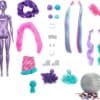 Barbie Color Reveal Doll, Glittery Purple with 25 Hairstyling & Party-Themed Surprises Including 10 Plug-In Hair Pieces - Image 6