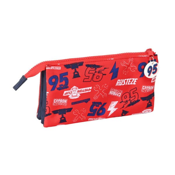 Triple Compartment Pencil Case Cars "Double Vision" - Image 2