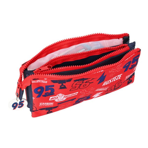 Triple Compartment Pencil Case Cars "Double Vision" - Image 3