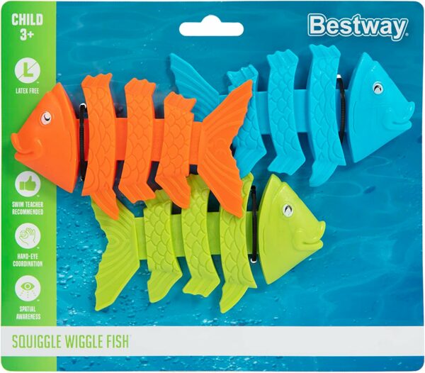 Bestway 3pcs Diving Toy Set | Fish Dive Toys, Swimming Pool Toys Underwater Set for Kids, Boys and Girls, Multiple Colours