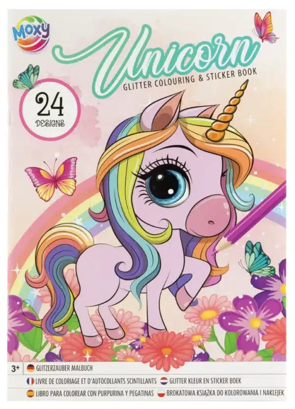 A4 Glitter Colouring Sticker Book - Image 2