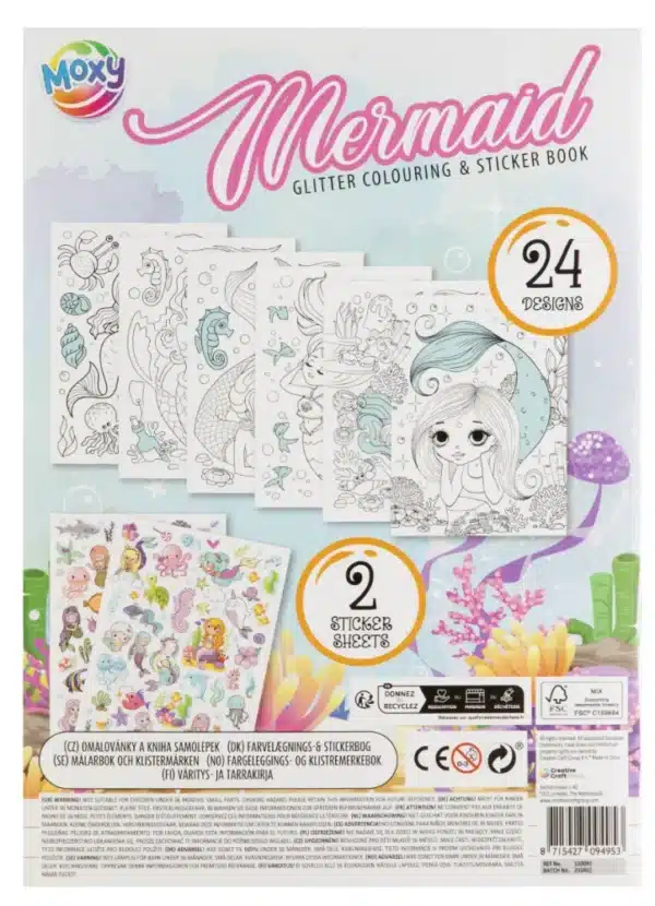 A4 Glitter Colouring Sticker Book - Image 5