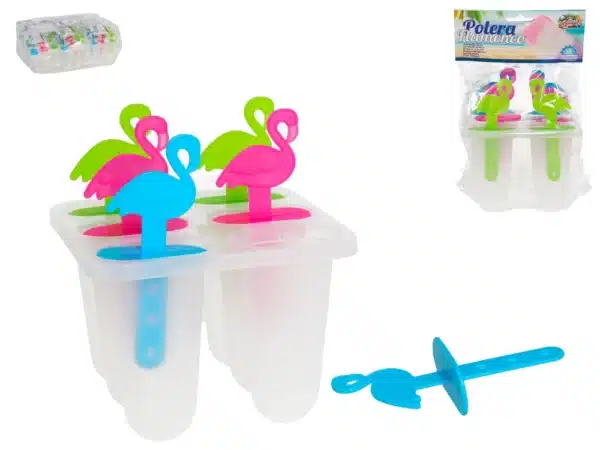Flamingo Themed Ice Lolly Mould x6