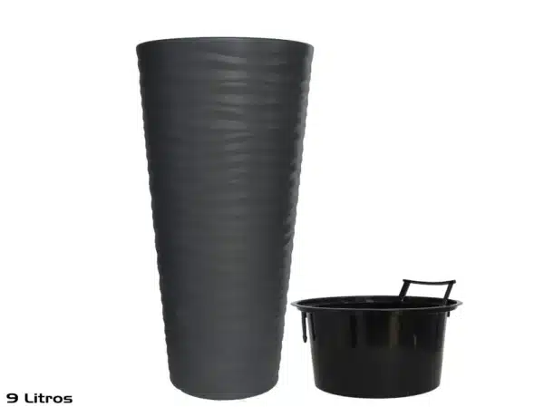 Dark Grey Flower Pot 35x70cm