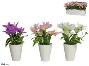 Artificial Lily Pot 24cm