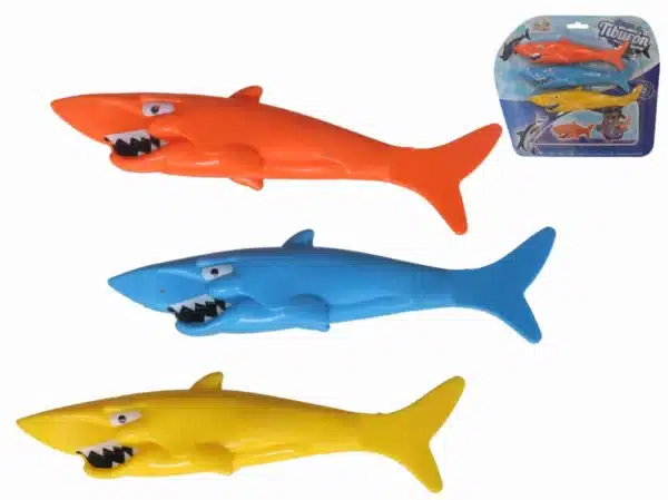 3-Pack Diving Sharks Toys